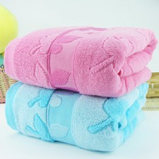 【6555-枫叶竹纤维浴巾】 高档浴巾  纯棉 竹纤维 加厚大浴巾